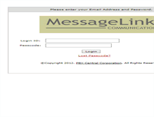 Tablet Screenshot of messagelink.pbxcentral.com